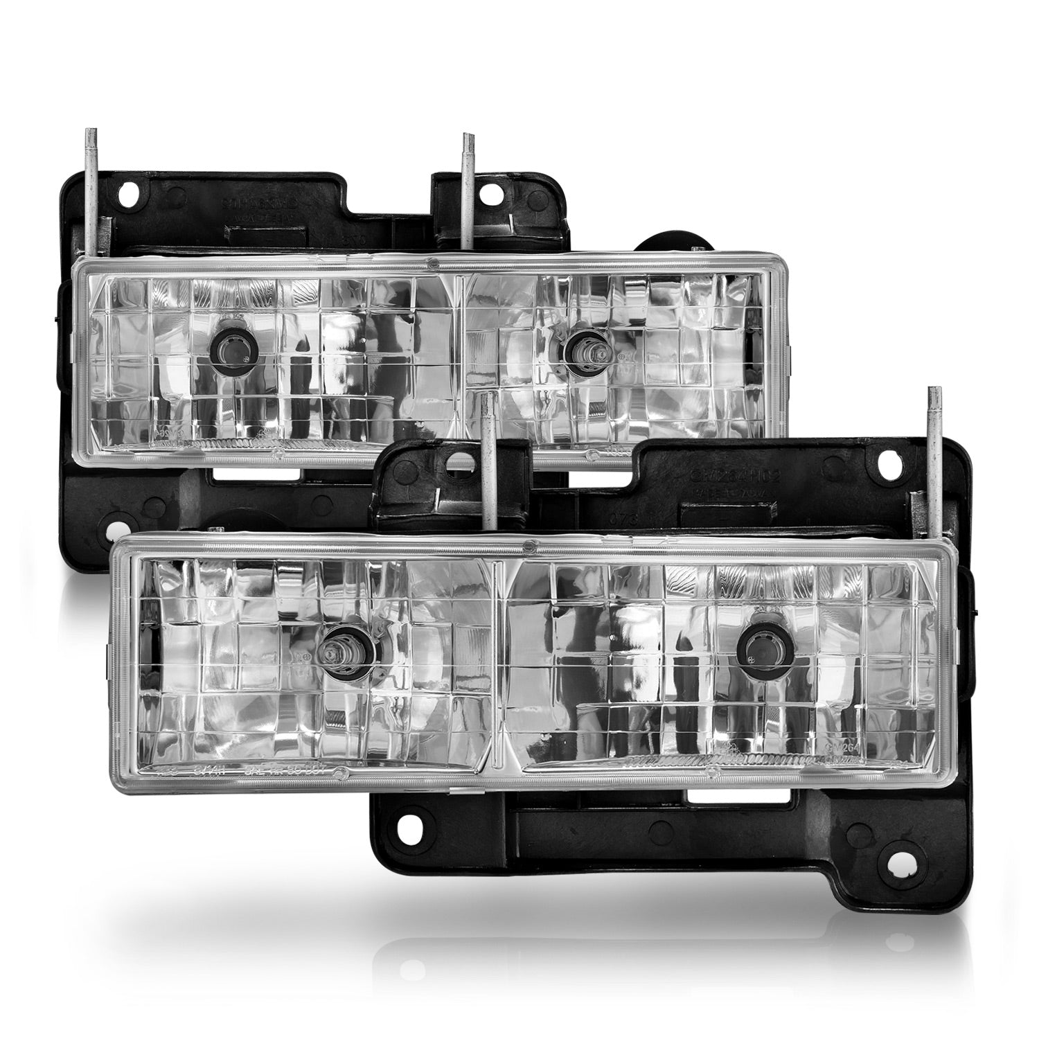 Anzo 90-00 Clear/Chrome Crystal Headlights