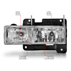 Anzo 90-00 Clear/Chrome Crystal Headlights