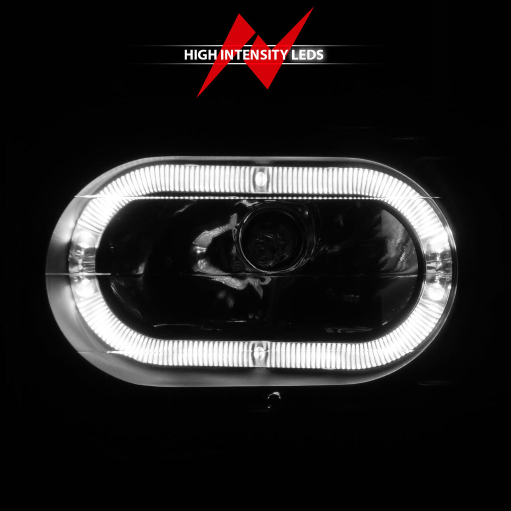 Anzo 90-00 Halo Black Crystal Headlights