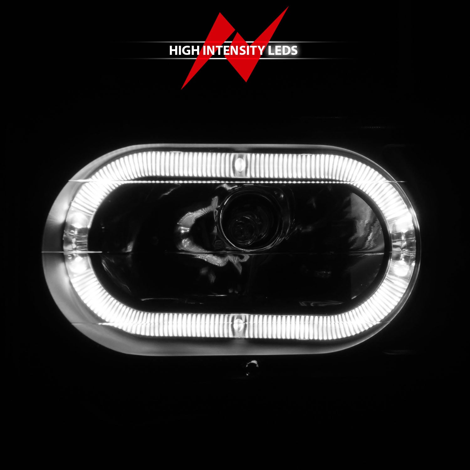 Anzo 90-00 Halo Black Crystal Headlights