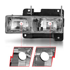 Anzo 90-00 Clear/Chrome Crystal Headlights No Bulbs