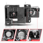 Anzo 90-00 Clear/Chrome Crystal Headlights No Bulbs