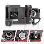 Anzo 90-00 Chrome Light Bar Crystal Headlights