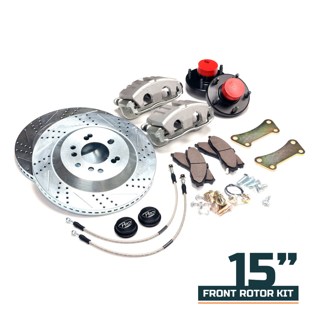 Pro Performance 13"-15" Front Big Brake Kit - 88-98 GM 2WD Truck / SUV