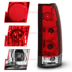 Anzo New Gen Clear/Red 88-98 LED Tail Lights