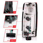 Anzo New Gen Clear/Black 88-98 LED Tail Lights