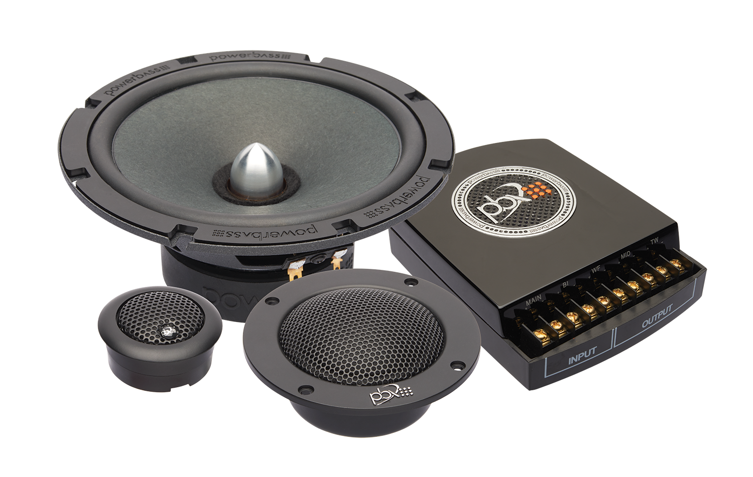 Powerbass 6.5" 2XL-63.3C 3-Way Component Speaker
