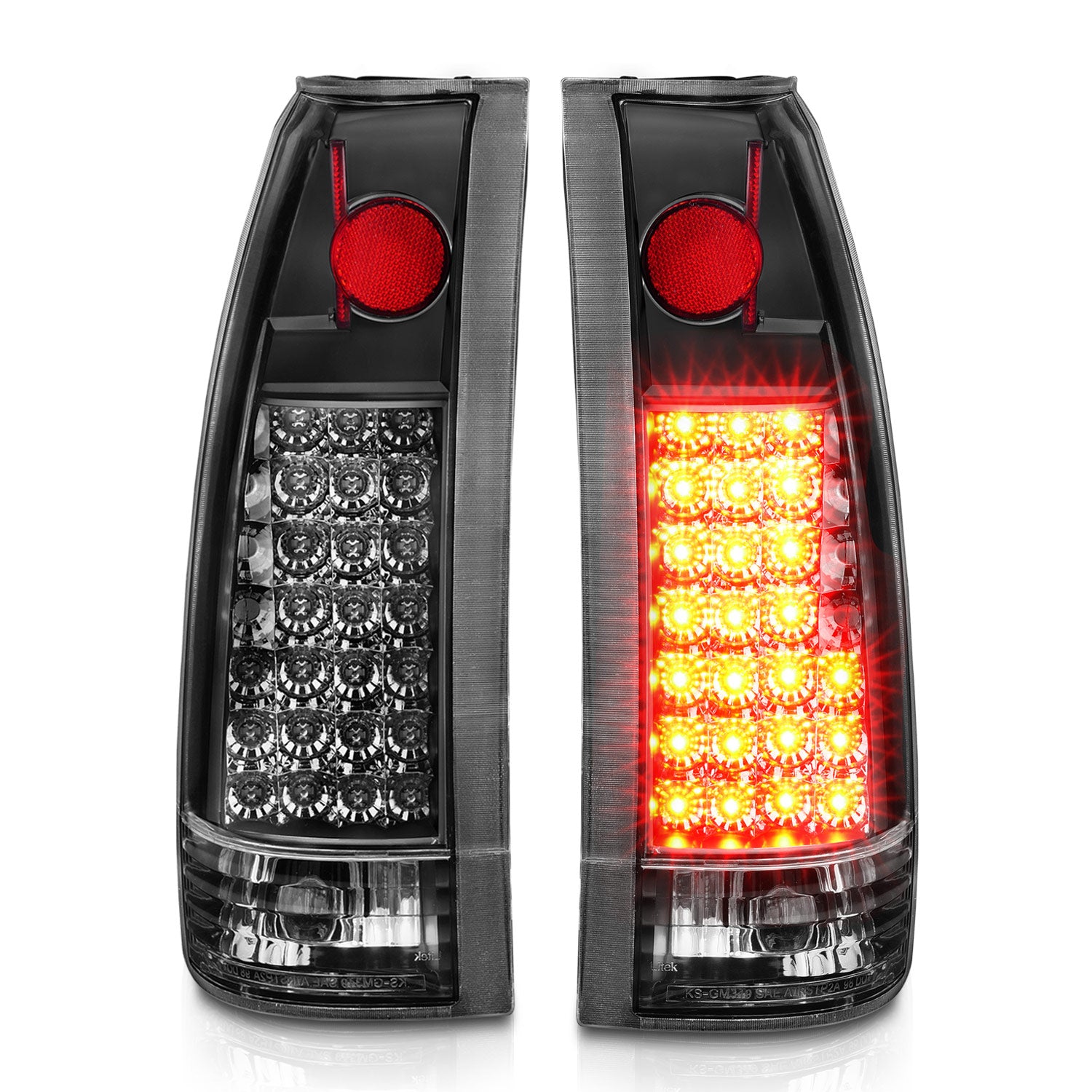 Anzo Clear/Black 88-98 LED Tail Lights