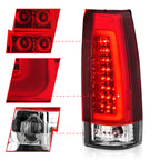 Anzo Red/Chrome 88-98 New Style LED Tail Lights