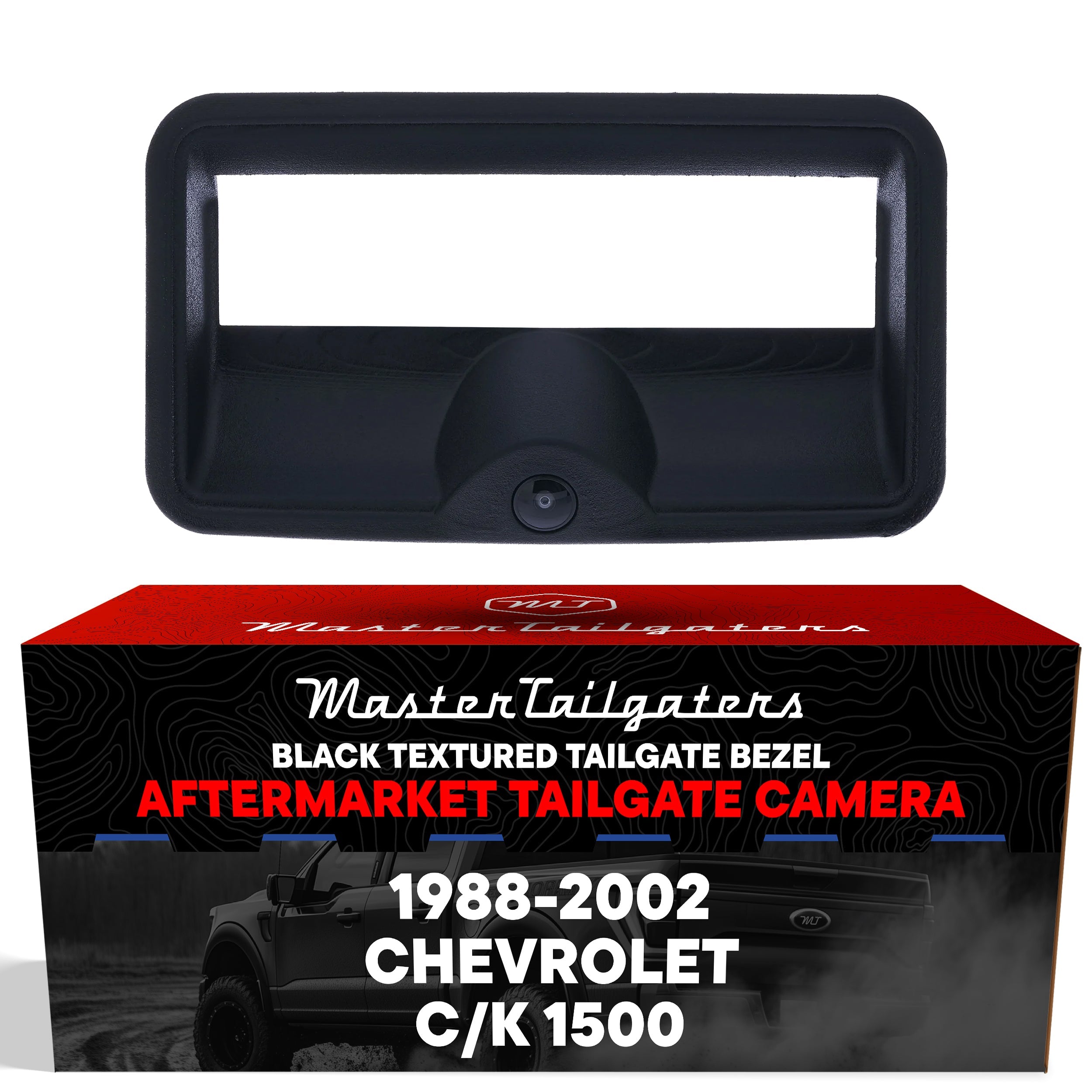 Chevrolet C/K 1500 (1988-2002) Black Replacement Tailgate Bezel with Backup Camera