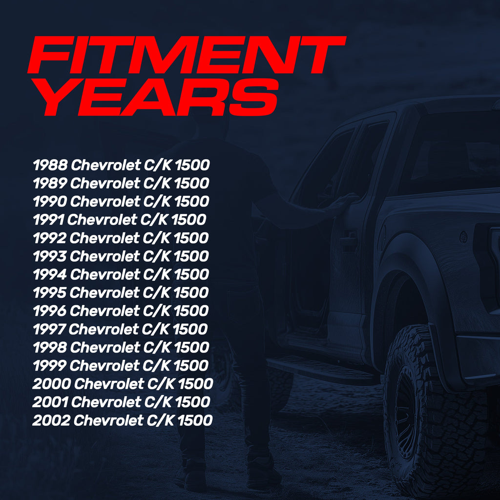 Chevrolet C/K 1500 (1988-2002) Black Replacement Tailgate Bezel with Backup Camera