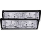 Anzo 88-00 Clear/Black Trim Euro Parking Lights