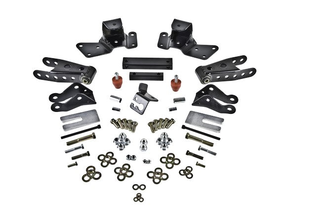 Belltech 4” Dually Rear Drop Shackle & Hanger Kit (Crew Cab)